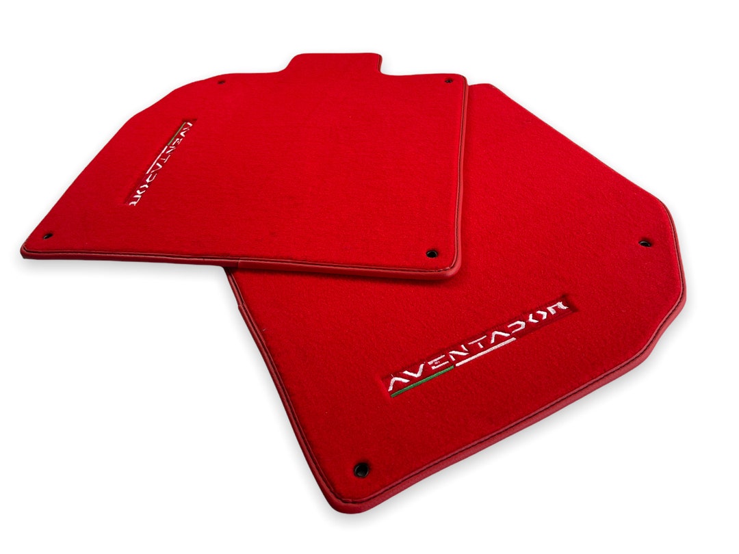 Floor Mats for Aventador 20122022 Red / Dark Blue / Gray