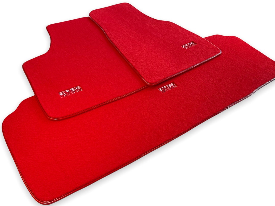 Floor Mats for Tesla Model Y 20202022 Red Tailored Carpets Etsy