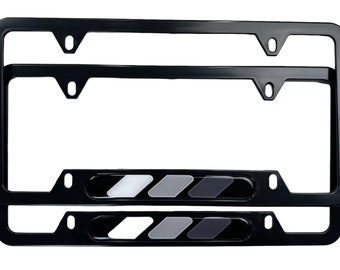 License Plate Frame for Toyota Retro Style TRD Tri color JDM  4Runner Land Cruiser Tacoma Prado Corolla cCmry RAV4