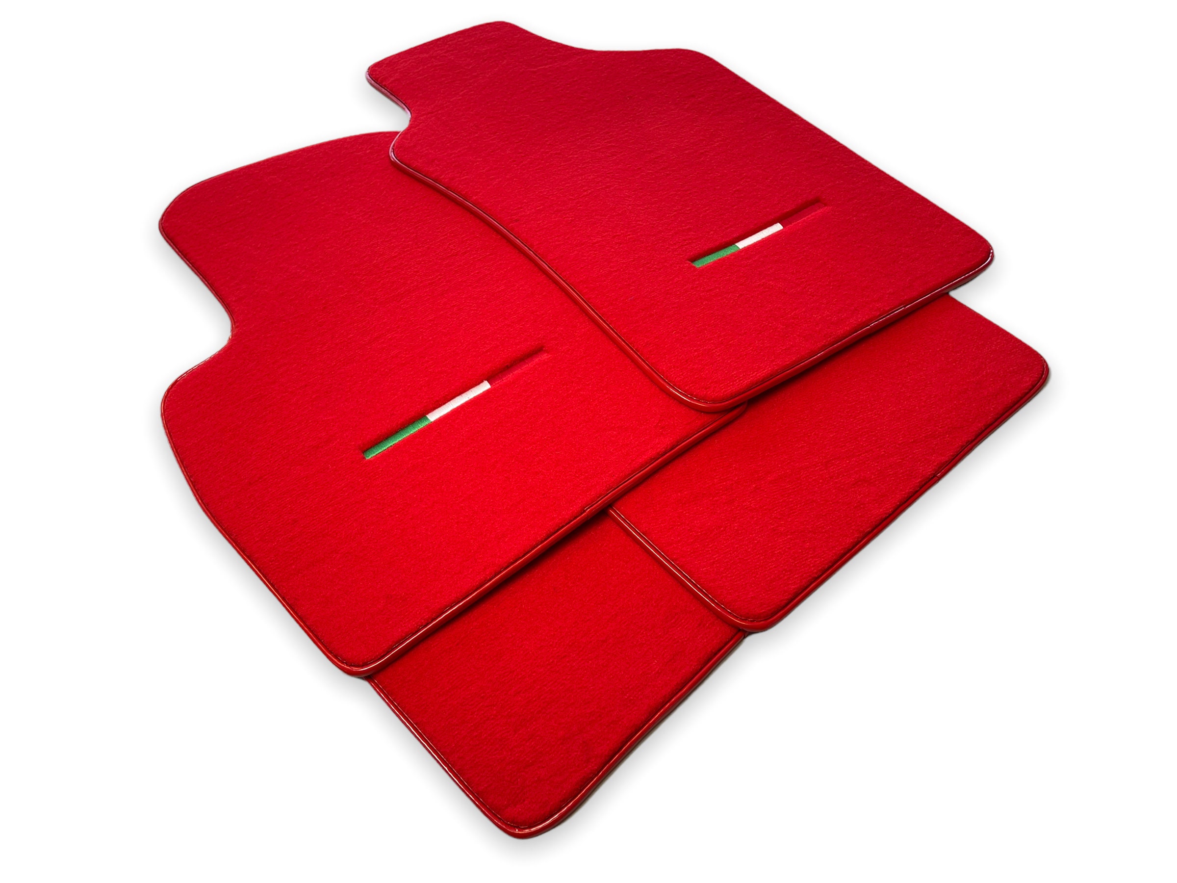 Tapis de sol pour Fiat 500 2008-2019 Rouge / Bleu / Gris / Beige