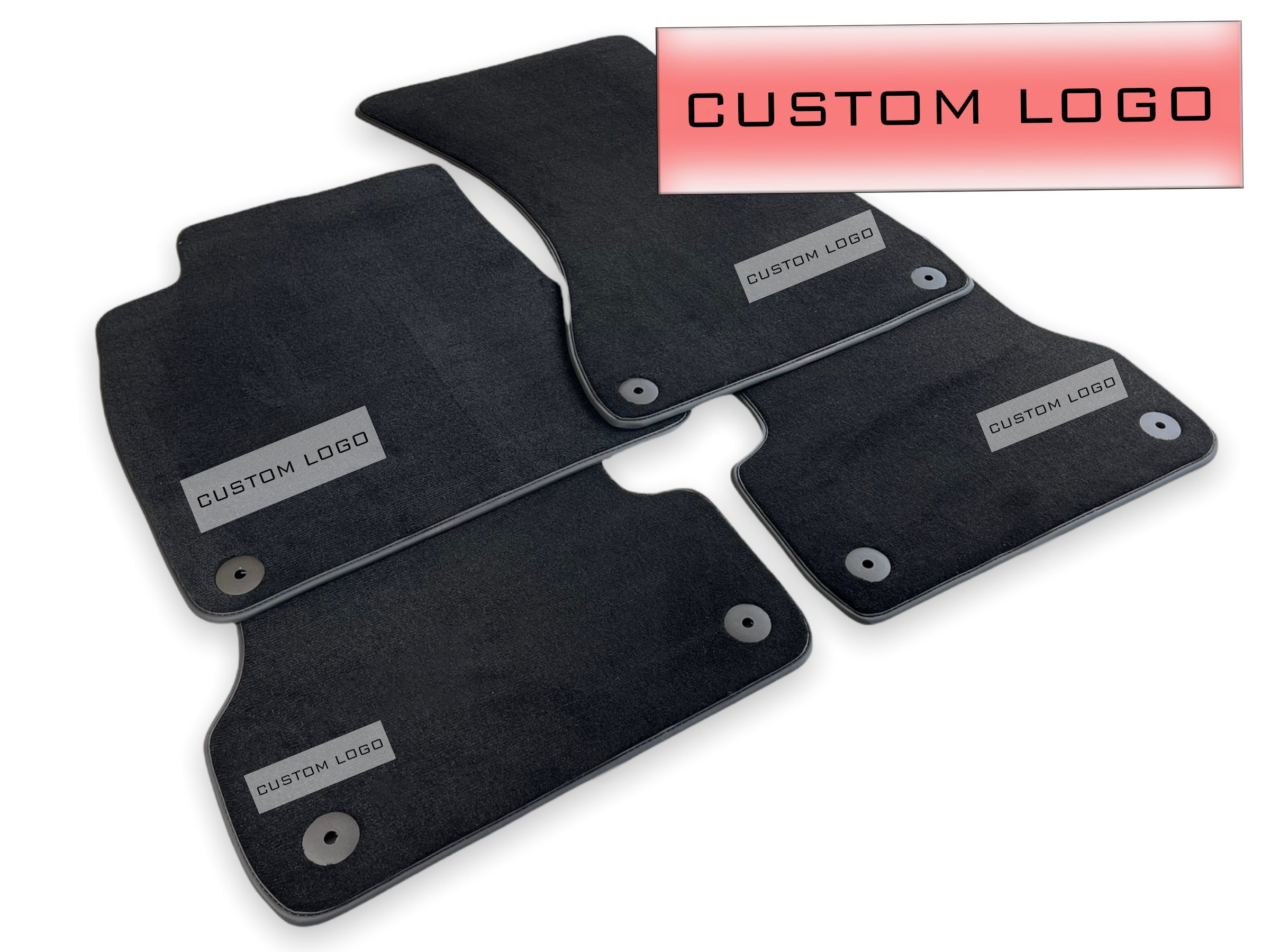 Audi A6 Front Floor Rubber Mats Set Waterproof Winter Protection Genuine