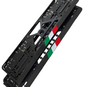 Europe Standard License Plate Frame Fits All Alfa Romeo Models - Giulia / Alfetta / Giulietta / AR51 / 164 / 156 / 166