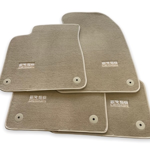 Floor Mats For Audi All Models 1990-2022 A1 / A2 / A3 / A4 / A5 / A6 / A7 / A8 / Q2 / Q3 / Q5 / Q7 / Q8 / TT / Colors : Red / Beige Color