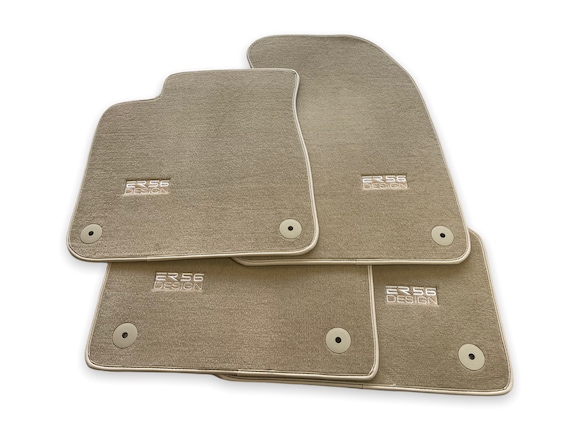 Tapis de sol de voiture en cuir pour Audi, tapis de style