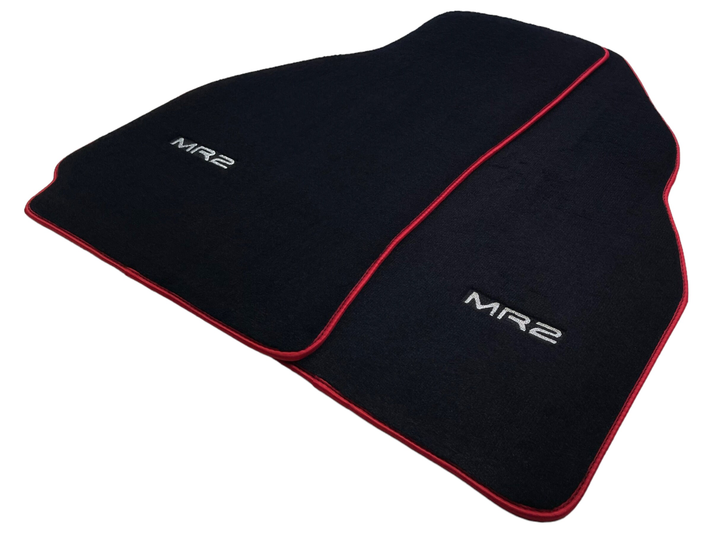 Bodenmatten fur Toyota MR2 2002 2007 MaBgeschneidert fur perfekt passgenaue Teppiche schwarz mit roter Borte Etsy