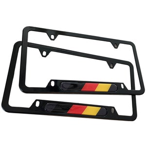 USA Standard License Plate Frame Fits All Mercedes Benz Classes A / B / C / E / AMG / S / CL / Cla / Clc / Clk / Cls / G / Gl / Gla / Glc