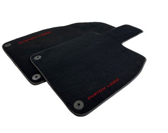 Floor Mats for Porsche 718 Boxster 2017-2022 Black Color With Res Stitching| Custom Logo | Right Hand Drive Or Left Hand Drive