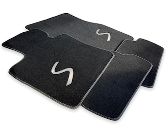 Vloermatten voor Mini Cooper S Zwart AutoWin Premium Brand (F54 Clubman/R56/R57/F55/F56/F57/Countryman R60/One)