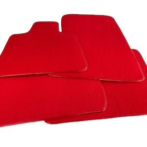 Floor Mats For Rolls Royce Red AutoWin Premium Brand ( Wraith / Shadow / Phantom / Ghost / Dawn / Cullinan )
