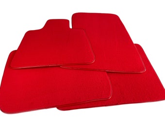 Floor Mats For Rolls Royce Red AutoWin Premium Brand ( Wraith / Shadow / Phantom / Ghost / Dawn / Cullinan )