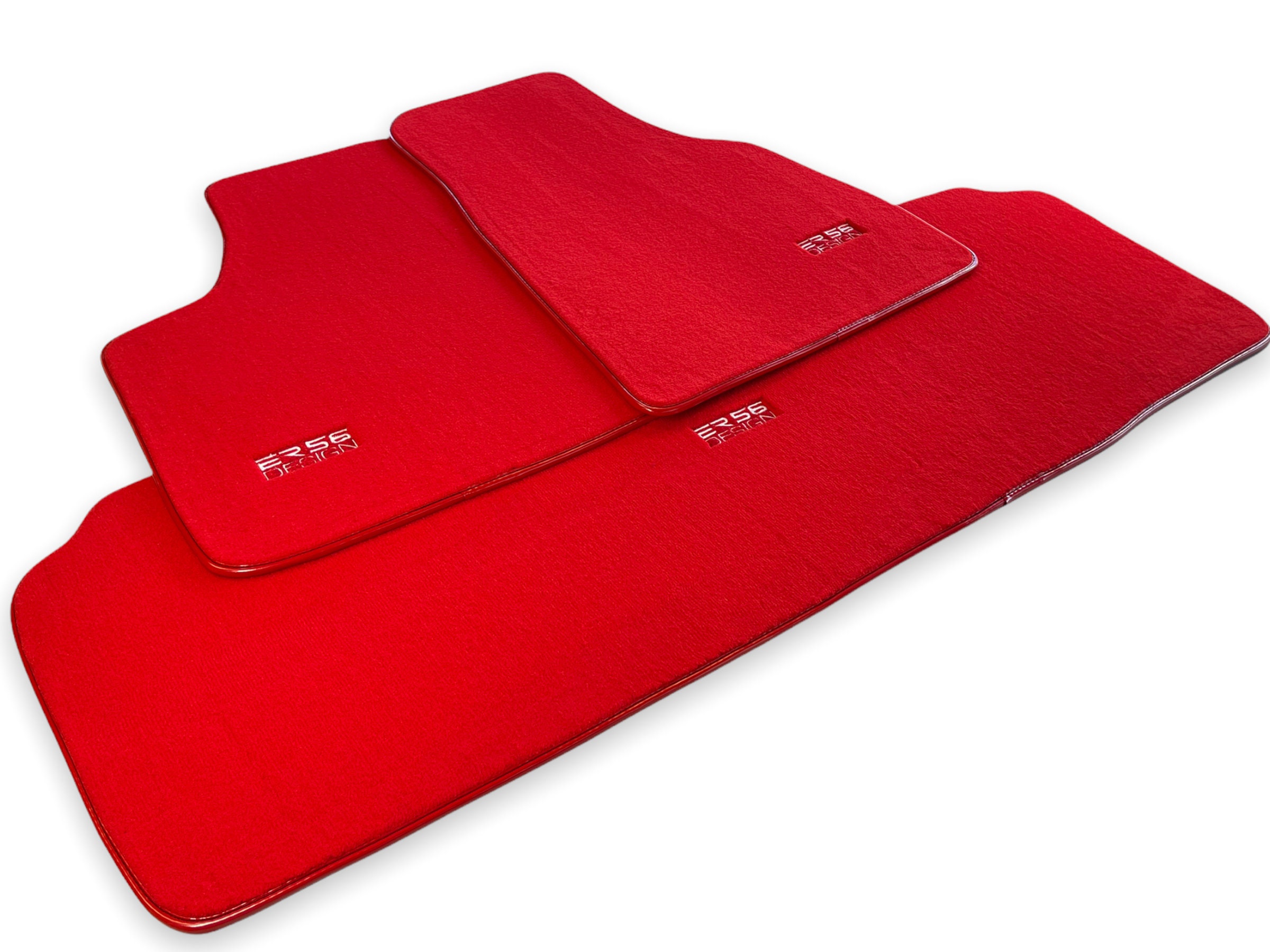 Bodenmatten für Tesla Model Y 2020-2022 Rot Maßgeschneiderte Teppiche ER56  Design PremiumMarke - .de