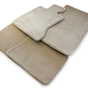 Floor Mats For Rolls Royce Beige Color AutoWin Brand Luxury Quality Carpets ( Wraith / Shadow / Phantom / Ghost / Dawn / Cullinan )