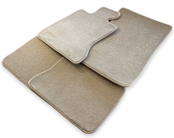 Floor Mats For Rolls Royce Beige Color AutoWin Brand Luxury Quality Carpets ( Wraith / Shadow / Phantom / Ghost / Dawn / Cullinan )