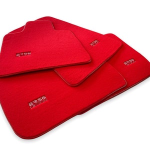 Floor Mats For Rolls Royce Red ER56 Design Premium Brand ( Wraith / Shadow / Phantom / Ghost / Dawn / Cullinan )