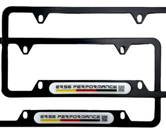 License Plate Frame ER56 Performance Fits All Mercedes Benz Classes A / B / C / E / AMG / S / CL / Cla / Clc / Clk / Cls / G / Gl Gla GLC
