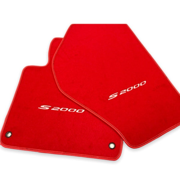 Floor Mats For Honda S2000 Red / Black / Blue / Dark Blue Tailored Carpets With White S2000 Logo AUTOWIN Brand