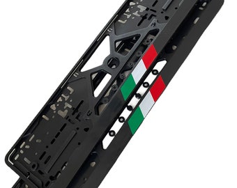 Europe Standard License Plate Frame Fits All Ferrari Models - 360 / 488 / 458 / F12 / F355 / F430 / Mondial / Dino / California / Portofino