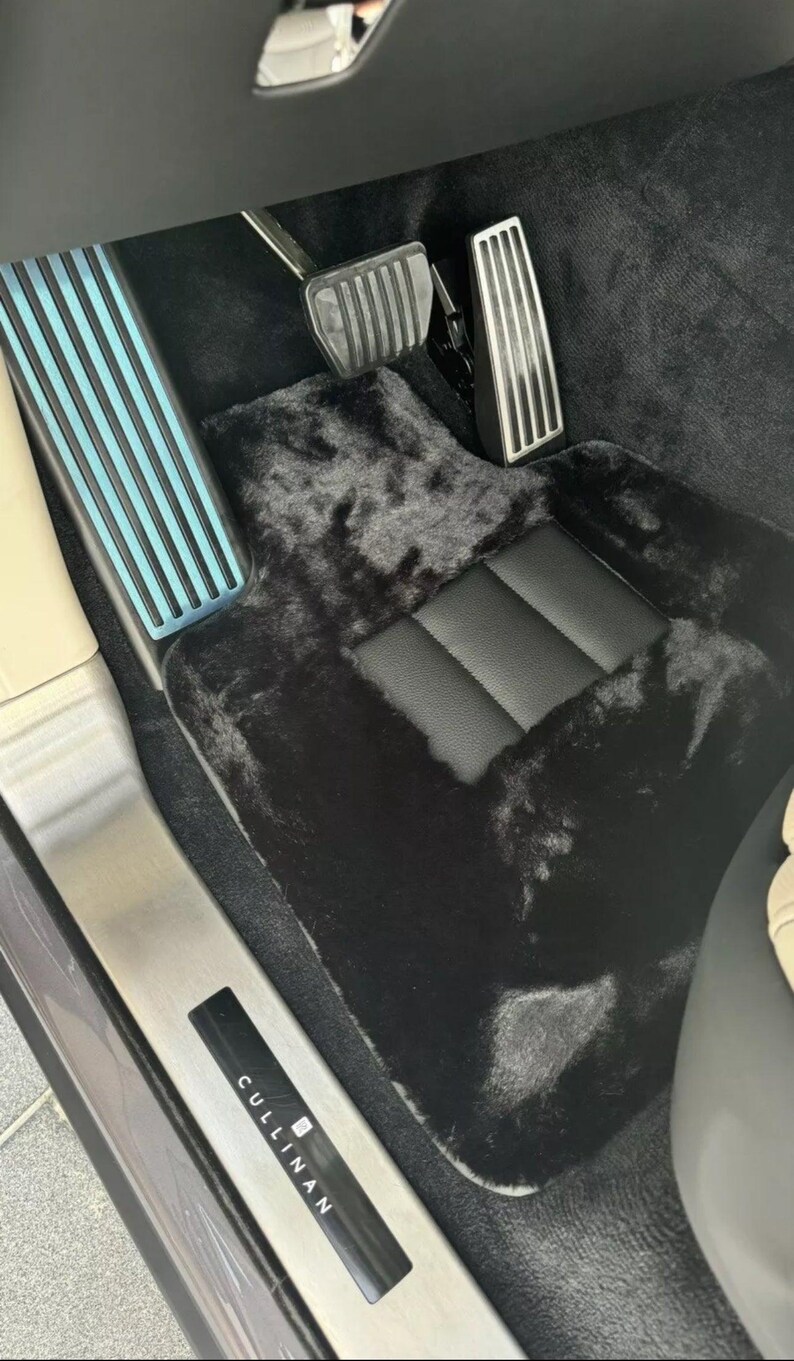 Wraith Table Mat Sheepskin Floor Mats for Rolls Royce Black Luxury ( Wraith / Shadow ...
