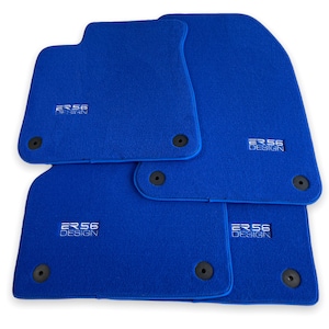 Floor Mats For Audi All Models 1990-2022 A1 / A2 / A3 / A4 / A5 / A6 / A7 / A8 / Q2 / Q3 / Q5 / Q7 / Q8 / TT / Colors : Blue / Dark Blue