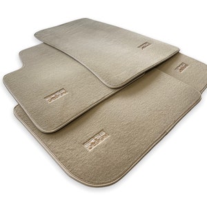 Floor Mats For Rolls Royce Beige ER56 Design Premium Brand ( Wraith / Shadow / Phantom / Ghost / Dawn / Cullinan )