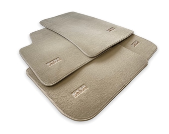 Floor Mats For Rolls Royce Beige ER56 Design Premium Brand ( Wraith / Shadow / Phantom / Ghost / Dawn / Cullinan )