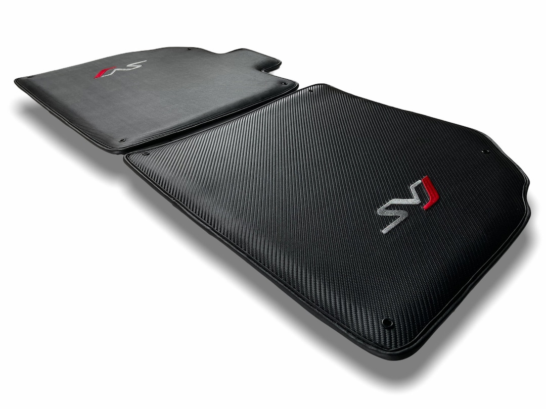 Floor Mats for Aventador SVJ 20122022 Carbon Fiber Leather