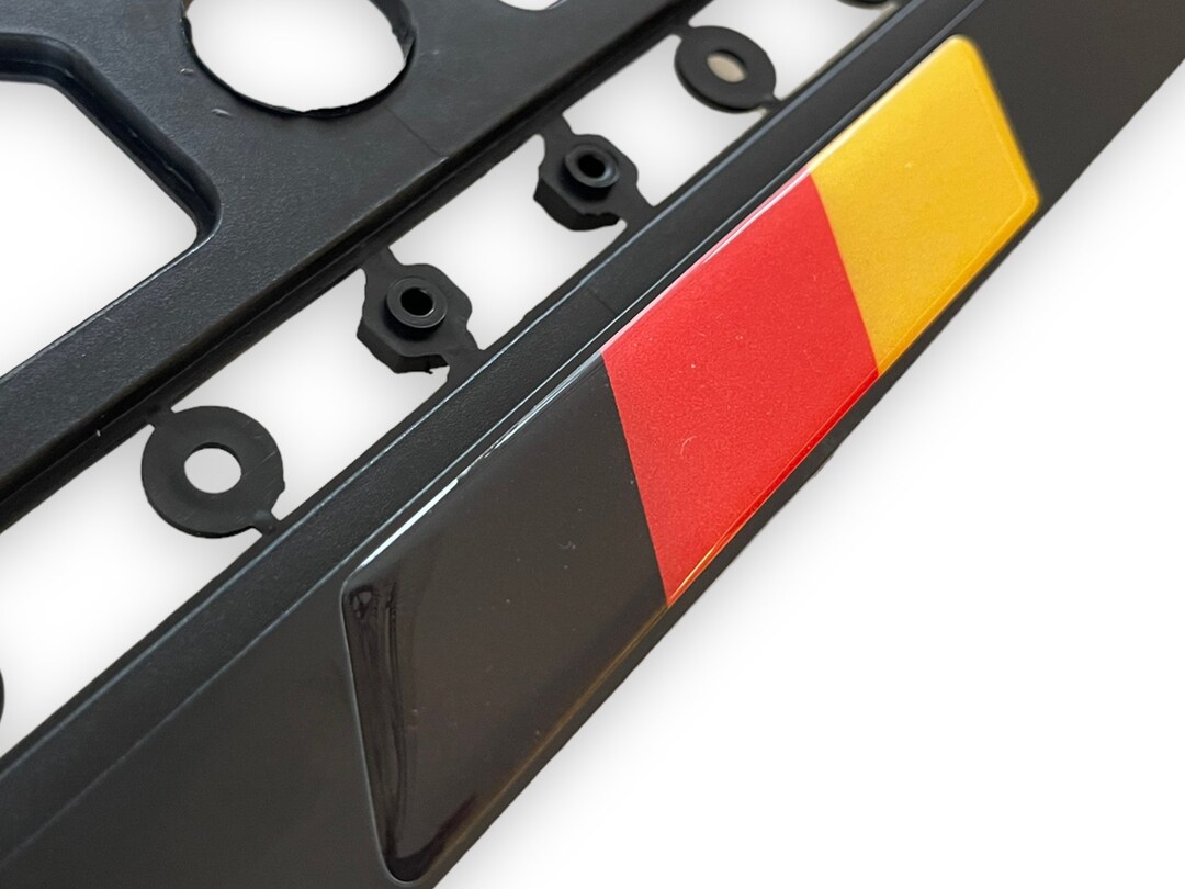 thumbnail image 2 of 2 SAAB Euro License Plate Frames – Gloss Black PP+ABS Front/Rear 2 of 6