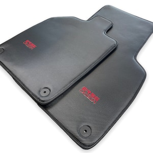 Floor Mats For Audi R8 2016-2022 Carbon Fiber Color Tailored Carpets ER56 Design