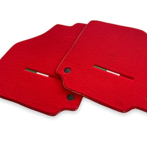 Floor Mats For Ferrari 458 Spider 2010-2015 Red / Blue / Gray Color Tailored Carpets With Italian Emblem / AutoWin Premium Brand