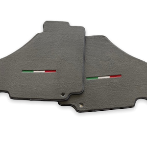 Bodenmatten für Ferrari 360 Modena 2000-2005 Rot / Blau / Grau Farbe Maßgeschneiderte Teppiche mit italienischem Emblem