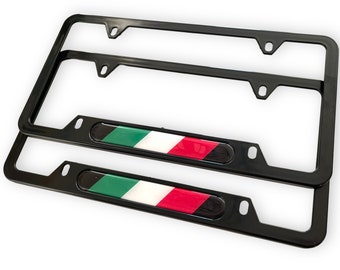 USA Standard License Plate Frame Fits All Alfa Romeo Models - Giulia / Alfetta / Giulietta / AR51 / 164 / 156 / 166