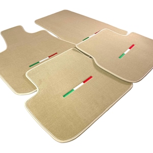 Beige Floor Mats For Maserati Ghibli 2013-2022 Autowin Premium Brand