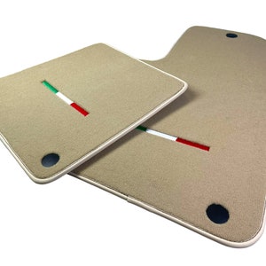 Beige Floor Mats For Ferrari 599 2006-2012 Tailored Carpets Italian Edition