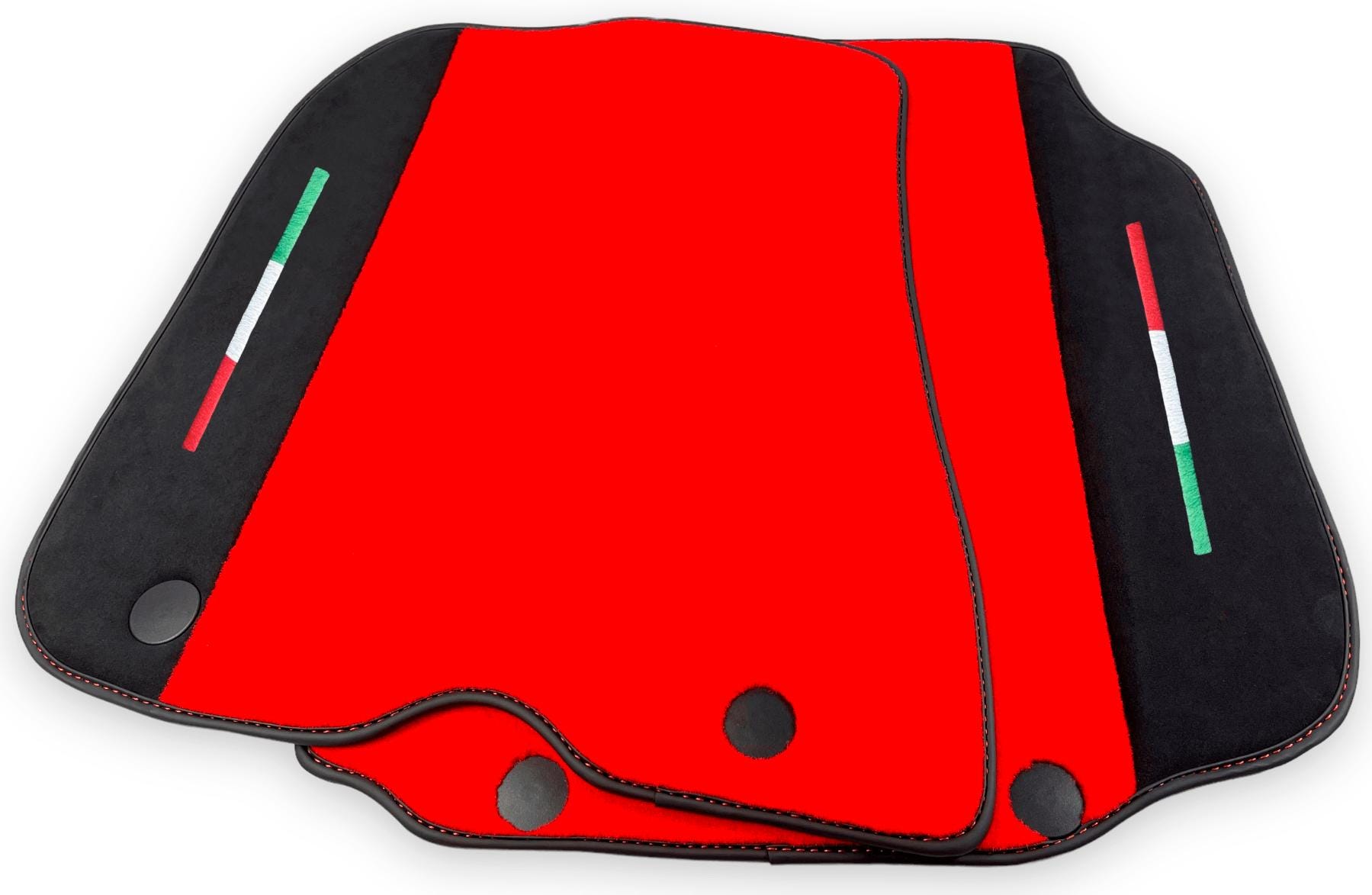 Red Floor Mats for Ferrari 812 Superfast 2018-2022 Alcantara Leather ...