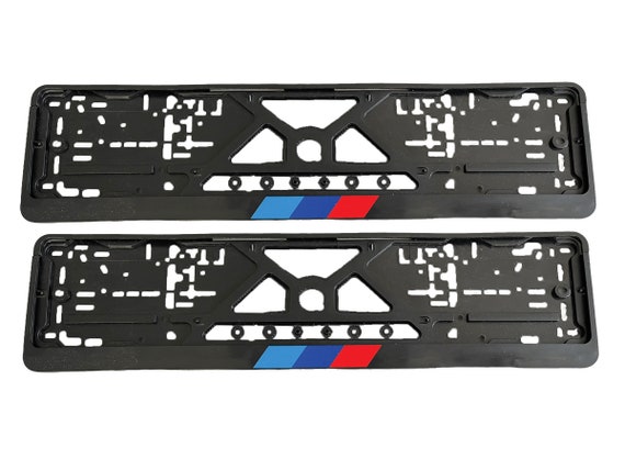 Kennzeichenrahmen für alle BMW M Performance Modelle 1990-2022 Passend für  M1 M2 M3 M4 M5 M6 M8 X1 X2 X3 X4 X5 X6 X7 Europäische Standardgröße -  .de