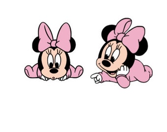 Free Free Baby Minnie Svg 610 SVG PNG EPS DXF File