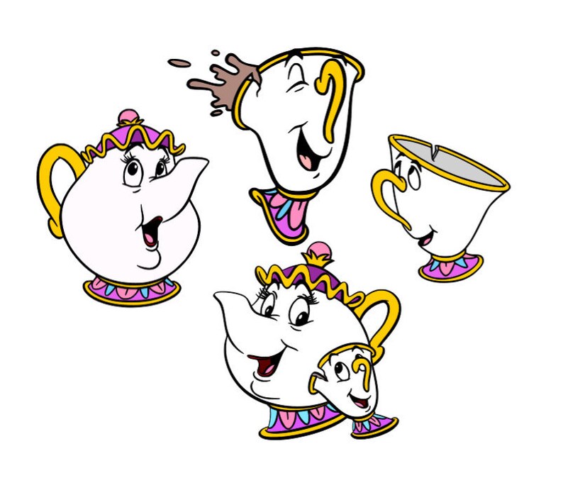disney mrs potts and chip set