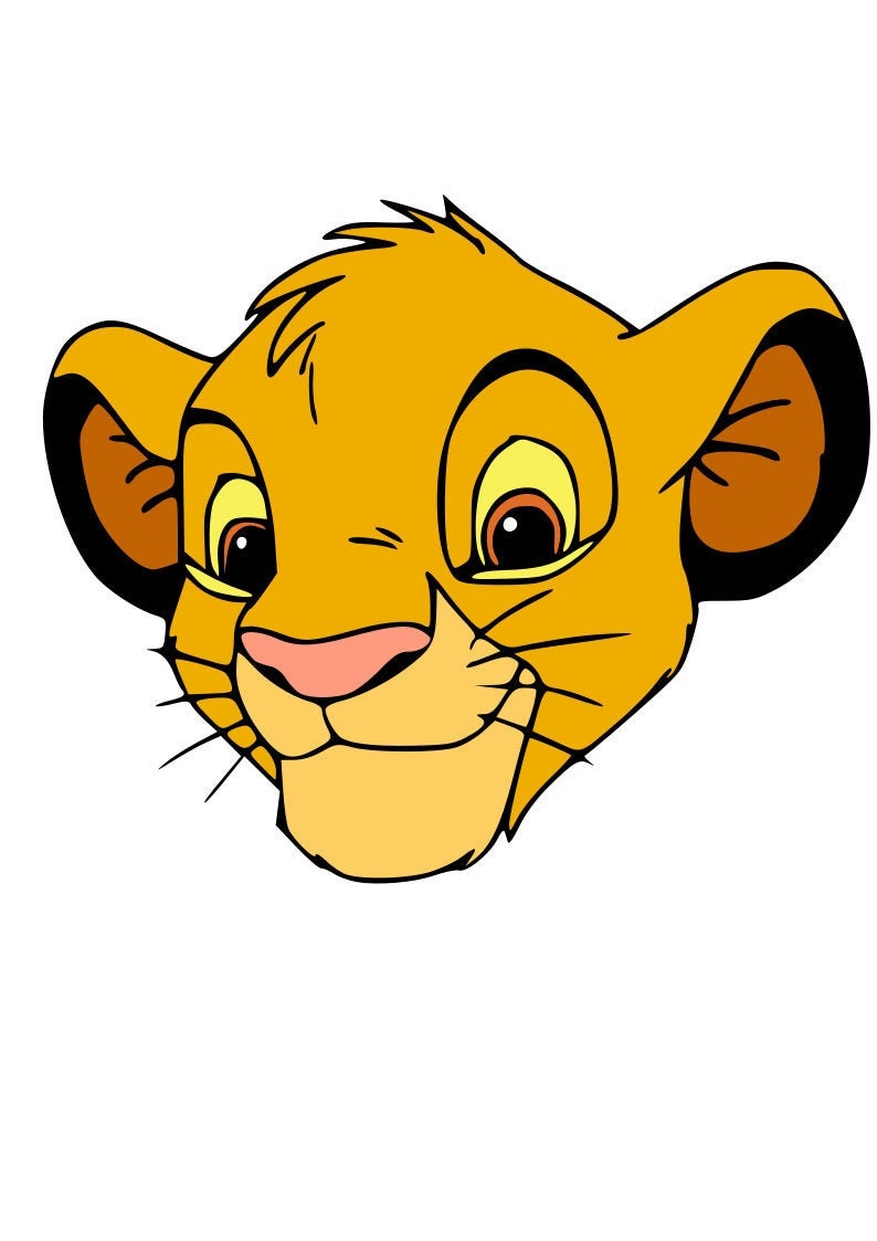 Мордочка львенка рисунок