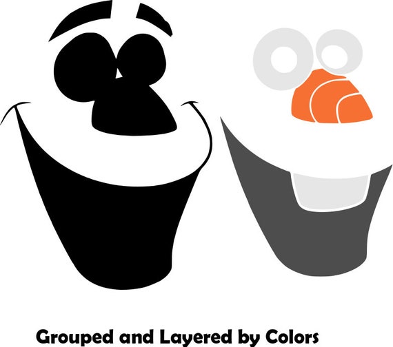 disney olaf face frozen digital download all cutting etsy