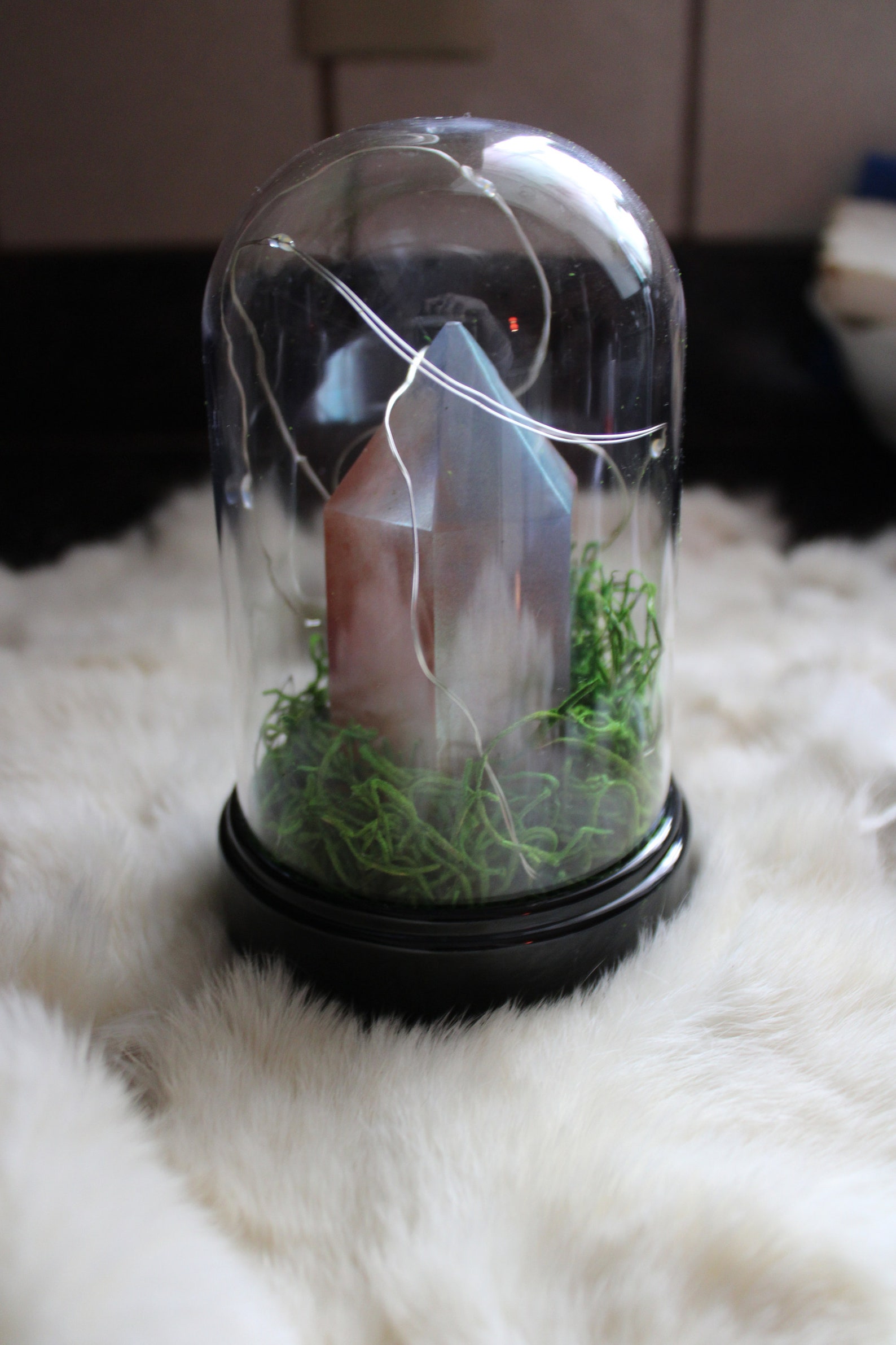 Stone Crystal Resin Tower Dome Etsy