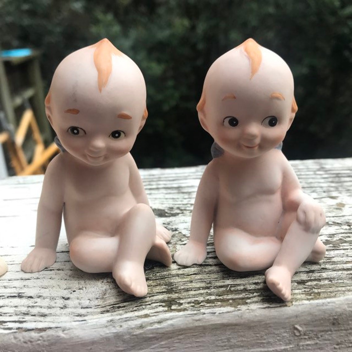 Lefton Figurines Piano Babies Set of 2 Cherub Vintage Kewpie Etsy Australia
