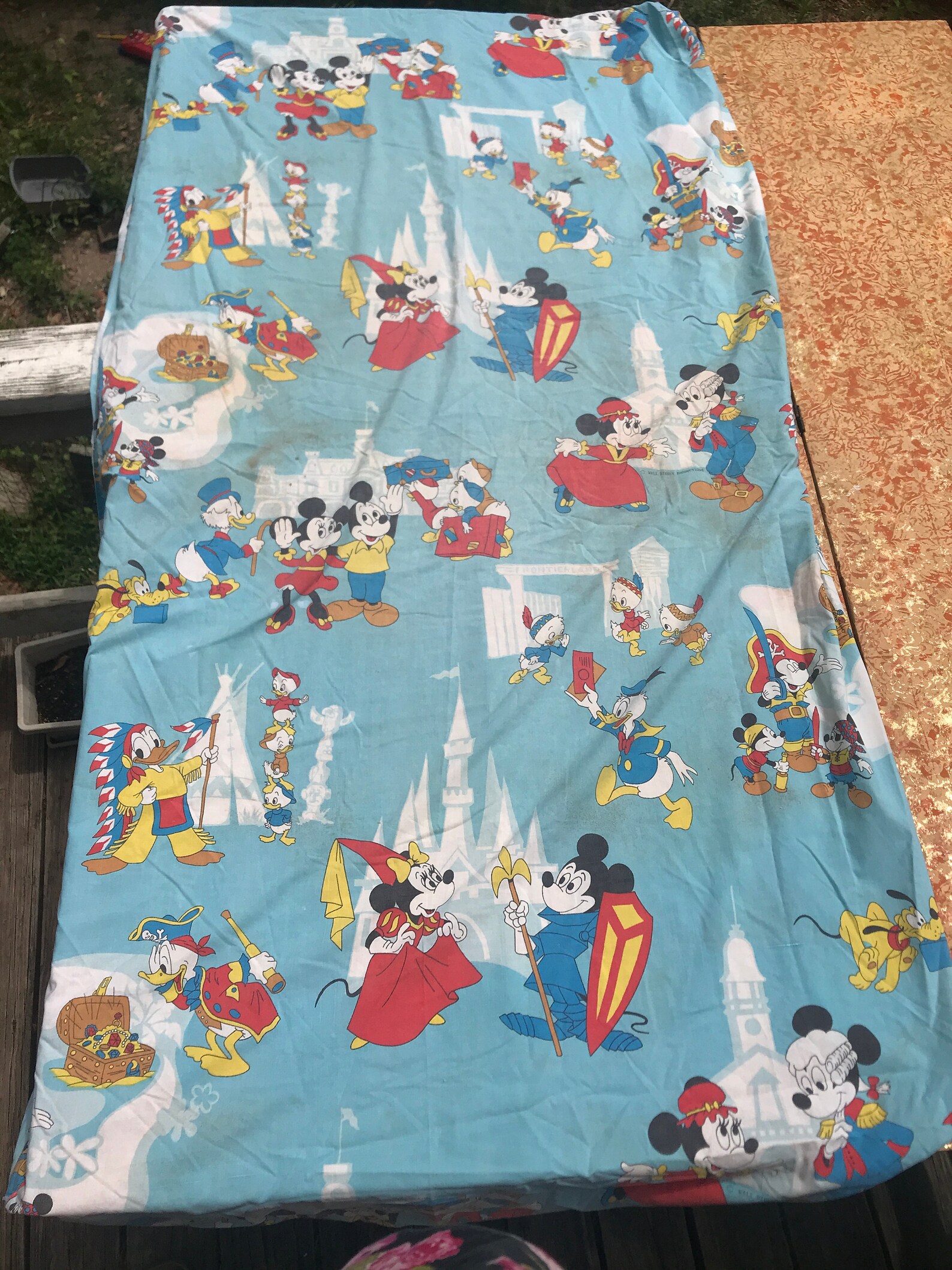 70s Vintage Disneyland Sheet Set Twin Size Cutter Disney | Etsy