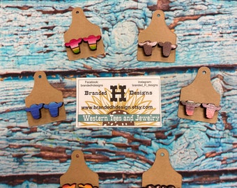 Cow head earrings / Cattle studs / Show heifer earrings