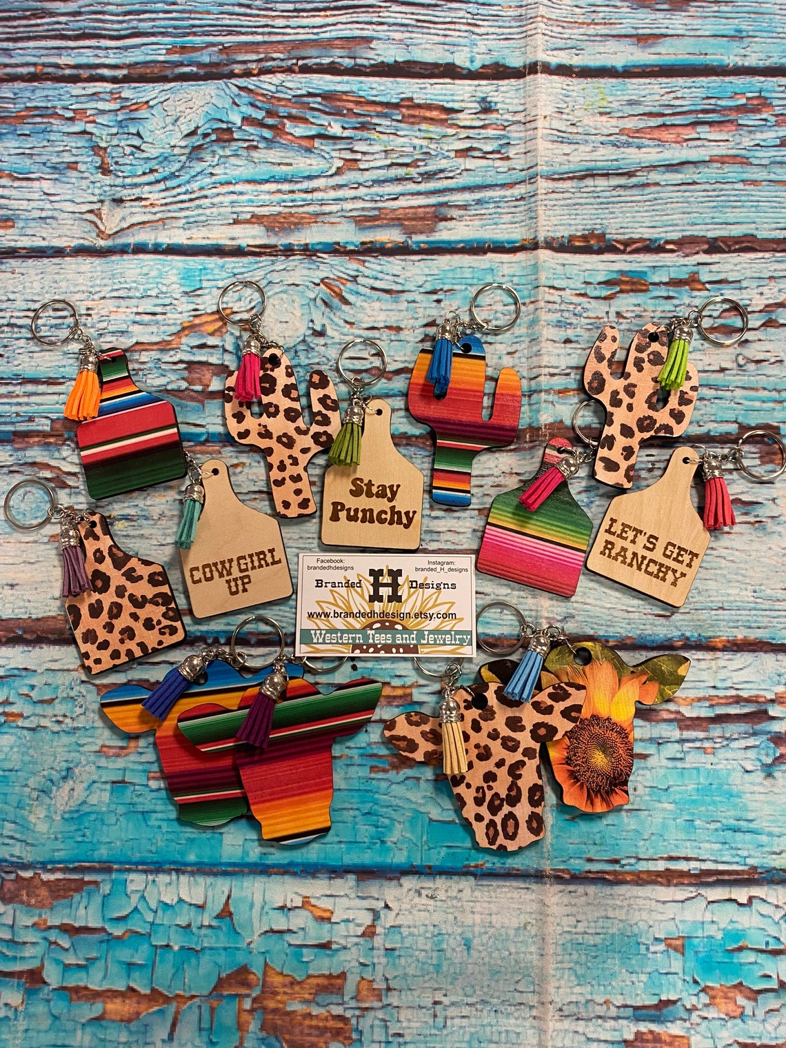 Bulk bundle of western keychains/ wholesale bundle / keychain Etsy