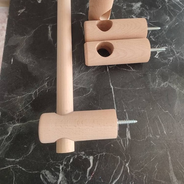 Wooden curtain pole brackets, Curtain Rod Holder, Wooden Curtain Pole, Curtain Accessories, Home & Living, Modern curtain rod holder