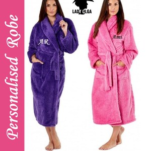 Personalised dressing gown adults Clearance