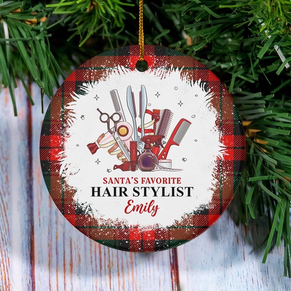 Hair Dresser Christmas Ornament Etsy