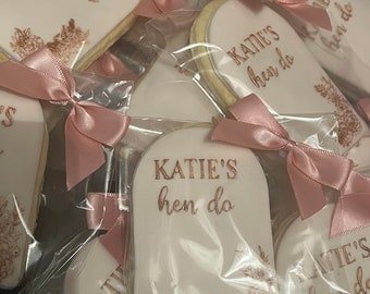 Hen Party Favour Biscuits | Hen do biscuits | Iced biscuits | hen do favours