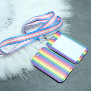 Transgender Silk Lanyard Flag Styles, Pride Month Accessories, Trans Stuff Flag, Pride Month Things, Double-Sided Print