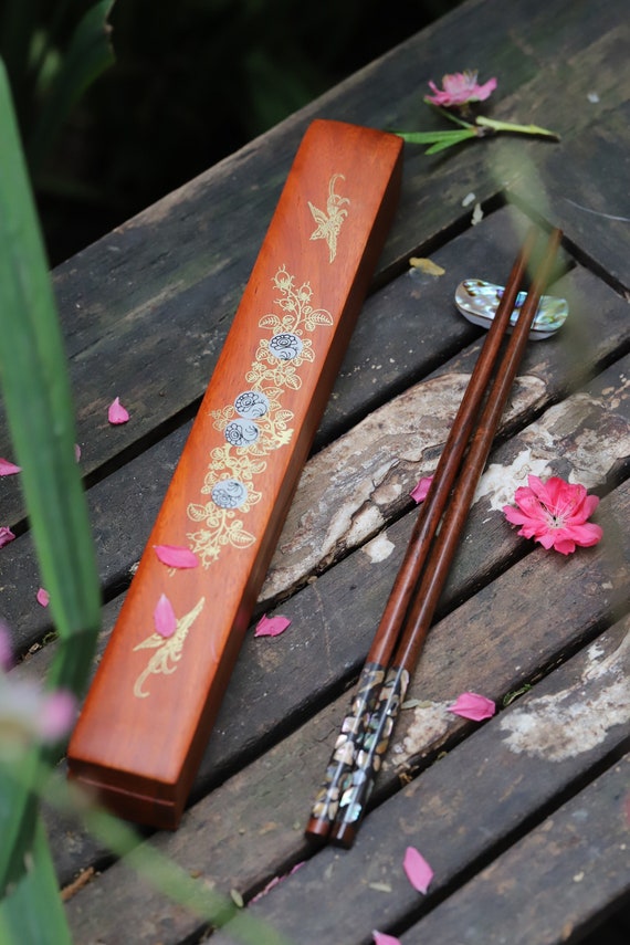 Name Engraved Chopstick Pack 3 Pairs Chopsticks Custom Name Etsy